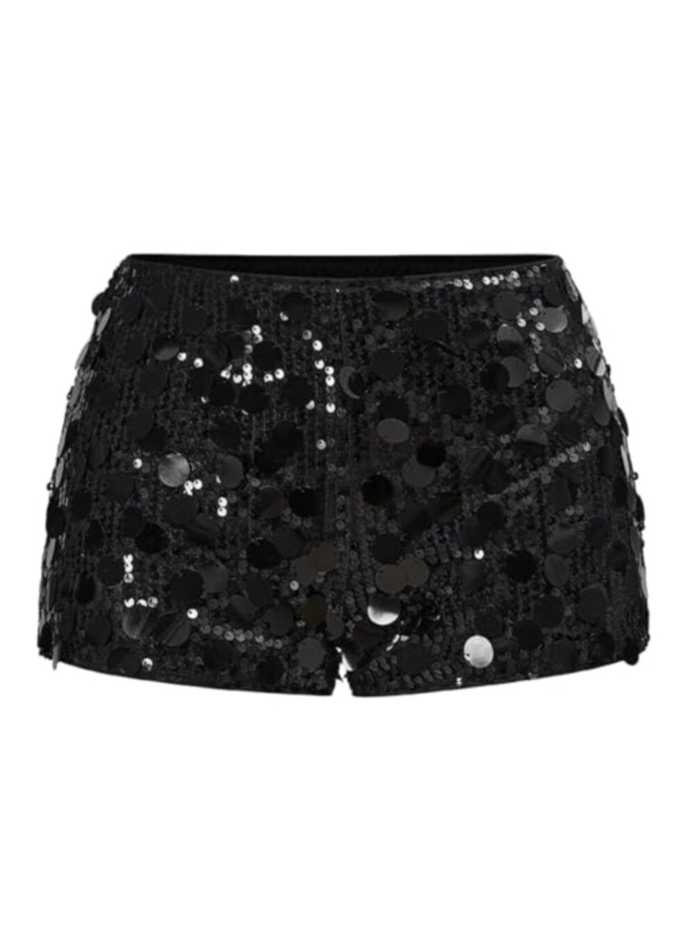 Sequin Micro Shorts Low Rise Mini Booty Shorts Rave Party Club Y2k Sparkly